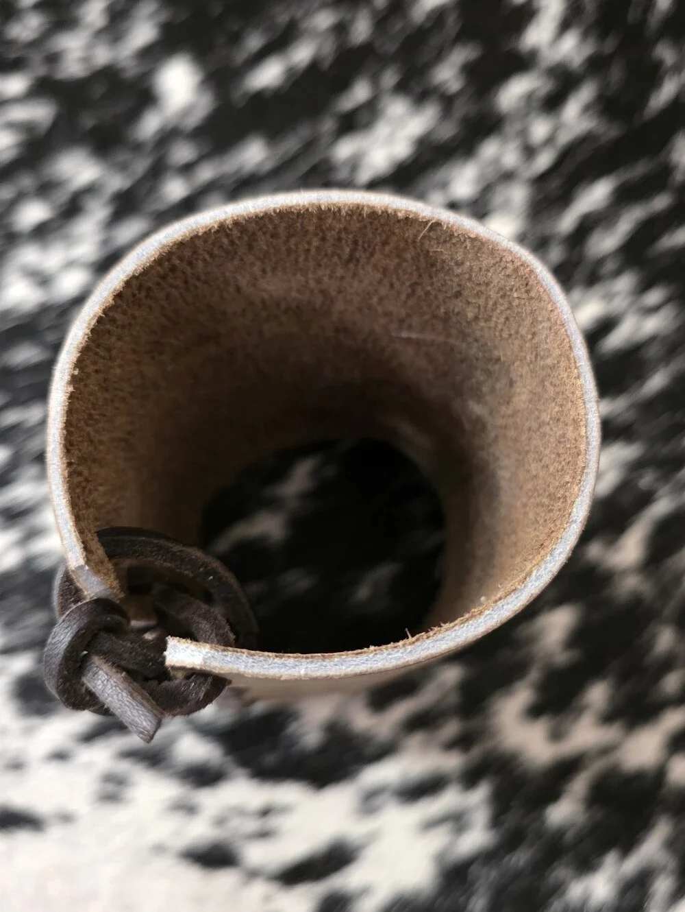 Cowhide Leather Koozie